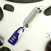 Anti-theft Dial Lock, Padlock, 3-Digit, Built-In Wire (1 Pc)